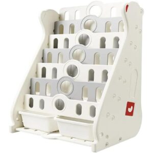 Deer COCO Kids Bookshelf 4 Tier Small Book Shelf for Kids Bookcase Organizer for Kids Room Book Shelf Sling Bookshelf Toy Storage for Children 50%OFF