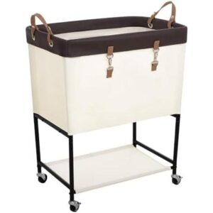 29加仑重型洗衣篮(双层/带锁轮) 50%OFF