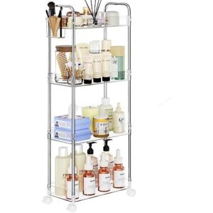 亚克力储物推车(四层/透明移动) 40%OFF