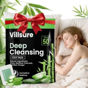 Villsure/50包竹制足部清洁垫 50%OFF
