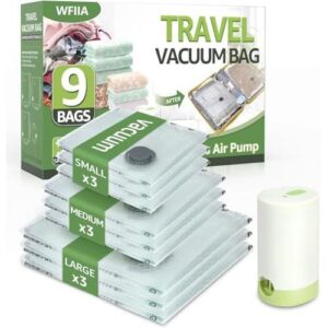 Vacuum Bags/9包3尺寸充电压缩袋 56%OFF