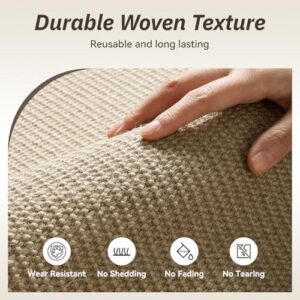 黄麻(天然编织/防滑)厨用地垫 50%OFF