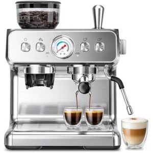 家用意式咖啡机 (带研磨 / 奶泡 / 20 泵压) 51%OFF