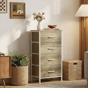 四抽布艺/橡木顶）床头柜 43%OFF