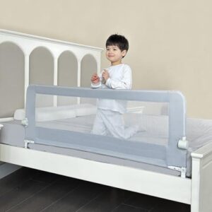 Grelife/加固金属透气网儿童折叠床栏(59") 50%OFF