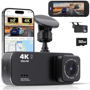 Dash Camera/4K双摄32G夜视行车记录仪 65%OFF