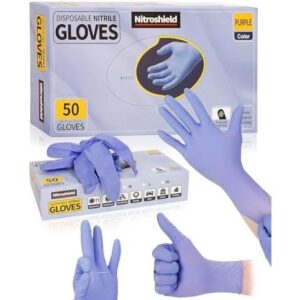 wcy/50只5Mil无粉丁腈医用手套 49%OFF