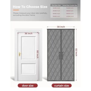 磁性保温门帘(36x80英寸/厚棉填充) 48%OFF