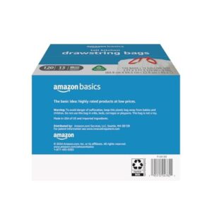 亚马逊基础13加仑高厨房抽绳垃圾袋 30%OFF