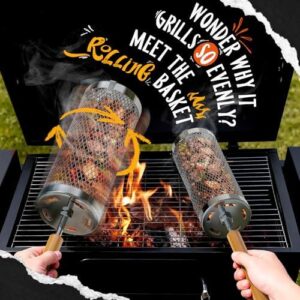 滚筒式烤肉篮 2 件装  66%OFF