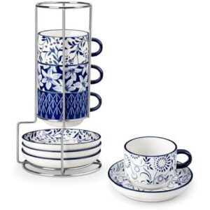 4 盎司可堆叠式意式咖啡杯及配套碟子 50%OFF