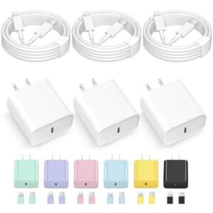 iPhone 充电器快速充电三件套 20W USB C 墙式充电器  64%OFF
