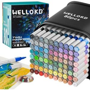 80 Colors Acrylic Pens/双头永固画材套装 62%OFF