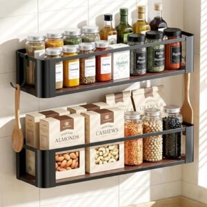 壁挂调料架 (免打孔 / 两件套带挂钩) 58%OFF