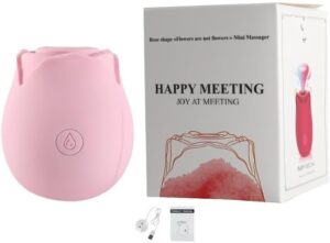 Rose刺激器——女性可充电G点震动器，10种振动模式和吸吮按摩器，情侣防水成人玩具  30%OFF