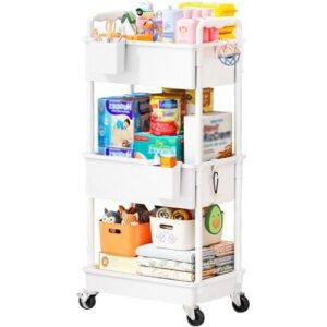 Baby Diaper Caddy/3层可锁轮婴儿用品车 47%OFF