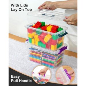 六件透明储物箱(7夸脱/带扣) 50%OFF