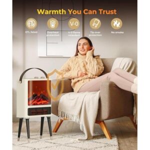 室内(1500W/3D火焰/3模式)电暖器 50%OFF