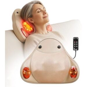 便携无线背部按摩器(4D揉捏/加热) 50%OFF