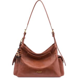 LOVEVOOK 流浪汉女士包、带流苏吊饰的软皮斜挎包、女士每日单肩包 -79%