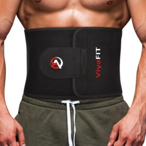 Viyafit 腰围修剪带，男女均用高级腰部训练器，减重红色 -50%