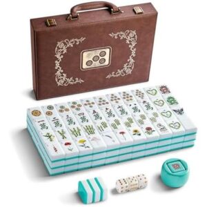 复古风(166枚/丙烯酸雕刻/带风标骰子)美式麻将套装 45%OFF