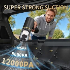 6合1(12000PA/无线)便携车载吸尘器 50%OFF