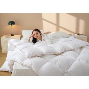 Down Comforter Queen Size – All Season Medium Weight Fluffy White Duvet Insert 48%OFF