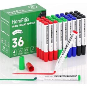 36支(低味/植物墨/4色)白板笔套装 50%OFF