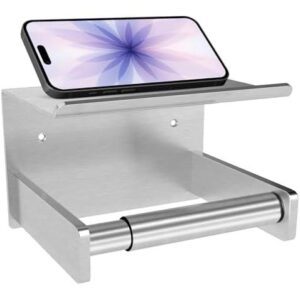 免打孔(带置物架弹簧杆磨砂镍色厕纸架) 40%OFF