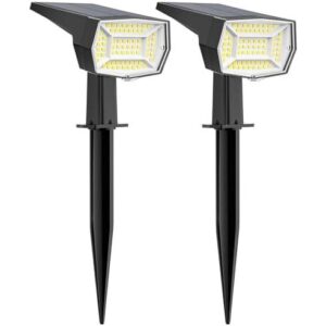 72LED(太阳能/三模式)户外防水聚光灯2件套 68%OFF