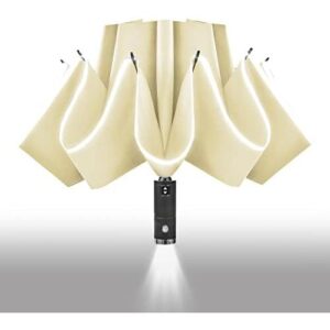 内外翻折雨伞 - 反向发光LED雨伞  50%OFF