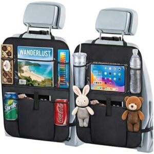 升级版双座汽车后座收纳套装，配备触摸屏 12 英寸平板电脑支架  57%OFF