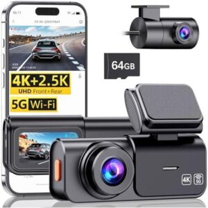 双摄(4K+2.5K/64G卡)行车记录仪 64%OFF