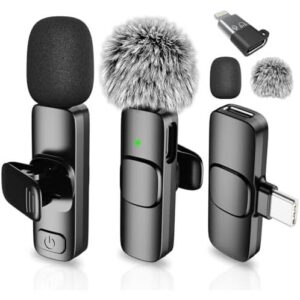 SmaFun 无线领夹式麦克风，适用于 iPhone/安卓设备/iPad/平板电脑  50%OFF