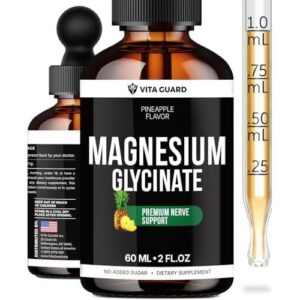 甘氨酸镁 500 毫克液体滴剂 - 无糖镁补充剂  63%OFF