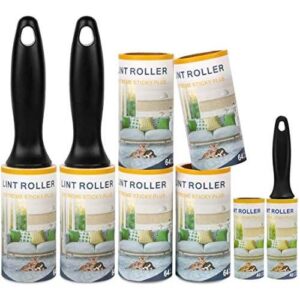 Lint Rollers 宠物毛发去除器 强粘性衣物滚筒 旅行迷你卷纸滚筒 适用于衣物、沙发、狗猫毛发 -8 包装50%OFF