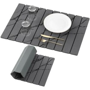 大尺寸(硅藻土/速干)可折叠厨具沥水垫 52%OFF