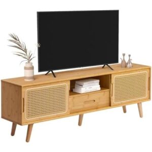竹制藤编电视柜（65寸/抽屉双层） 50%OFF