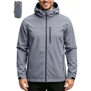 男士防水(轻便带帽户外风衣夹克) 60%OFF