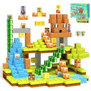 磁力积木套装(54块/1英寸/STEM益智) 50%OFF