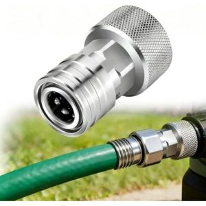 花园水管与高压清洗机适配器 - 3/4 英寸 GHT 到 1/4 英寸 快速连接件 50%OFF