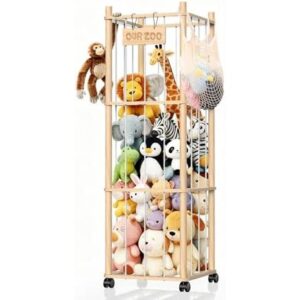 带轮大容量毛绒玩具收纳塔) 50%OFF