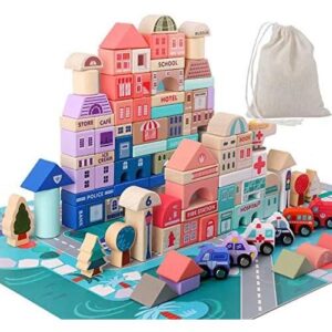 Wooden Blocks/城市建筑积木套装 56%OFF