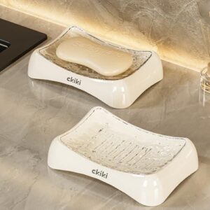 双层(2件套/易清洁)沥水肥皂盒 50%OFF