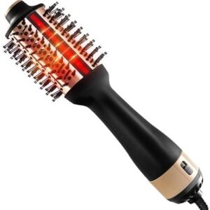 HIPPIH 红外线吹风机刷 - 4 合一发刷，用于防毛躁干燥与造型  50%OFF