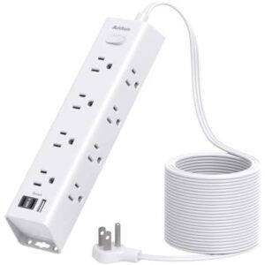 15英尺Addtam扁平插头浪涌保护器 66%OFF