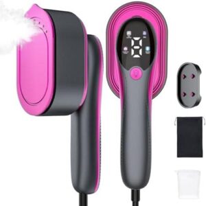 衣物旅行蒸笼：1200 瓦便携式手持式衣物蒸笼，配有 LED 显示屏 50%OFF