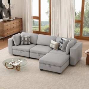 客厅用 L 型可转换沙发床  50%OFF