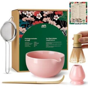 5件套(陶瓷碗/竹制)抹茶全套工具 76%OFF